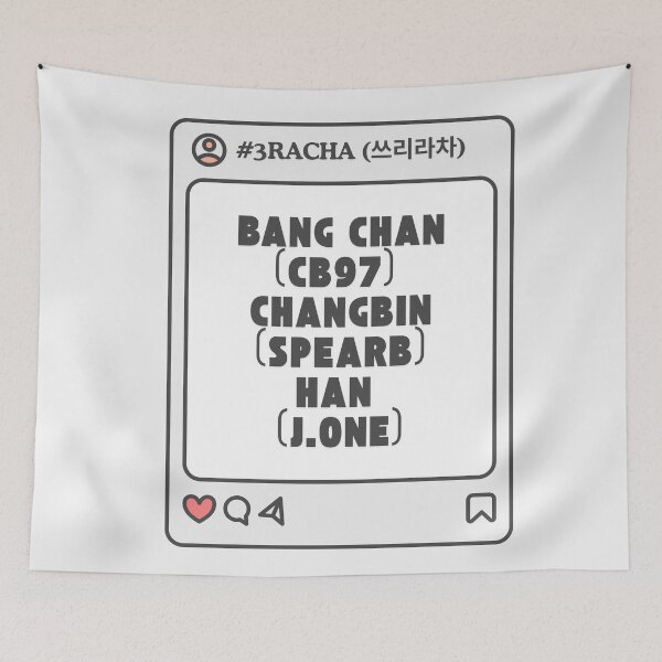 Item preview, 3RACHA (쓰리라차) with Member Names Post Kpop Group Design  designed and sold by AJUNICE STUDIO.