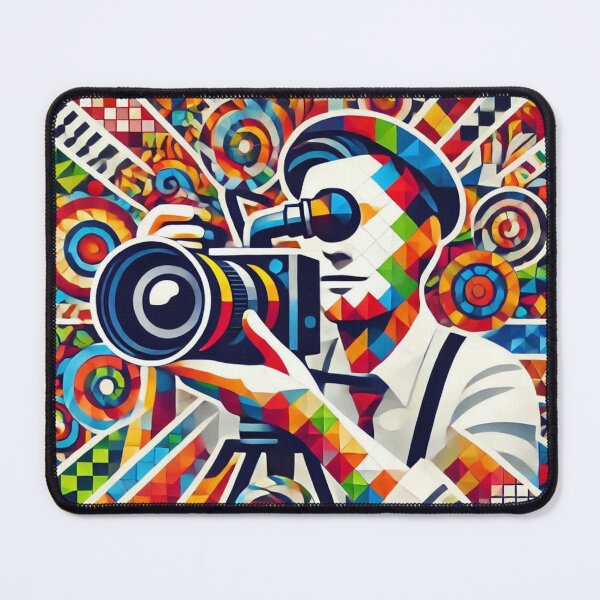 Item preview, mosaic camerman designed and sold by Shubatdesigns.