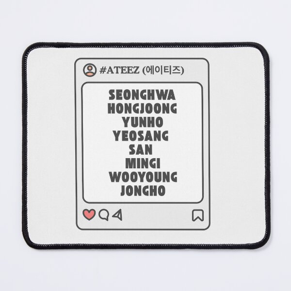 Item preview, ATEEZ (에이티즈) with Member Names Post Kpop Group Design designed and sold by AJUNICE STUDIO.