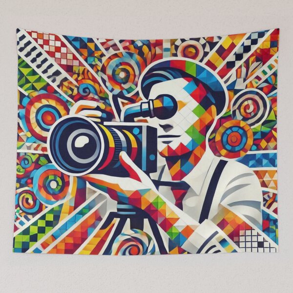 Item preview, camarógrafo de mosaico designed and sold by Shubatdesigns.
