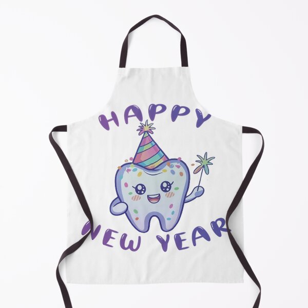 Item preview, Happy New Year Cute Molar Tooth designed and sold by Sensepiphoria.