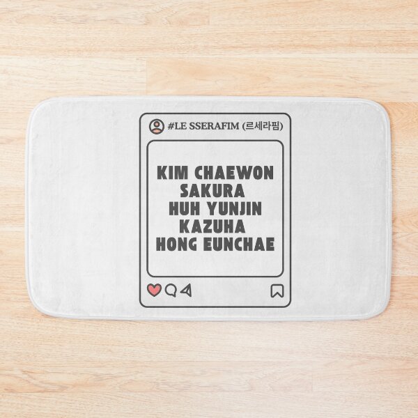 Item preview,  LE SSERAFIM (르세라핌) with Member Names Post Kpop Group Design  designed and sold by AJUNICE STUDIO.