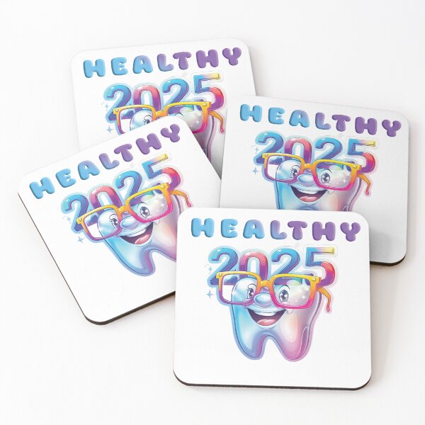 Item preview, Healthy 2025: Funny Tooth with Oversized Glasses! designed and sold by Sensepiphoria.