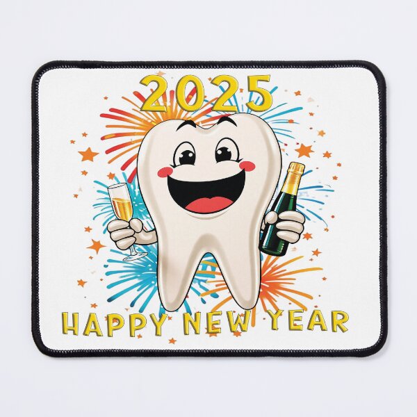 Item preview, Sparkling Tooth Celebrating 2025 – Cheers to Bright Smiles! designed and sold by Sensepiphoria.