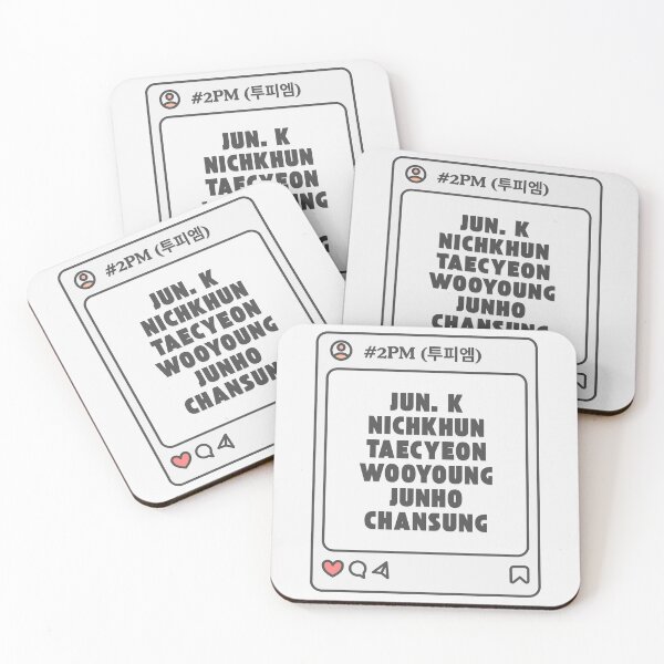 Item preview, 2PM (투피엠) with Member Names Post Kpop Group Design  designed and sold by AJUNICE STUDIO.