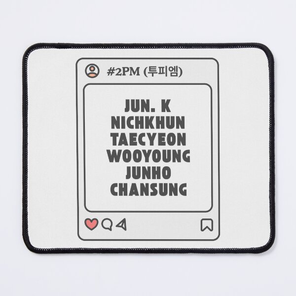 Item preview, 2PM (투피엠) with Member Names Post Kpop Group Design designed and sold by AJUNICE STUDIO.