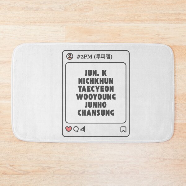 Item preview, 2PM (투피엠) with Member Names Post Kpop Group Design  designed and sold by AJUNICE STUDIO.