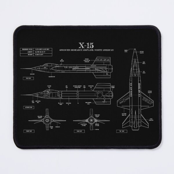 Item preview, NASA X-15. Advanced Research Airplane. North American (White Stencil-No Background) designed and sold by BGALAXY.