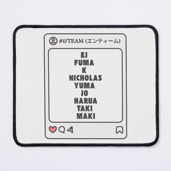 Item preview, &TEAM (エンティーム / 앤팀) with Member Names Post Kpop Group Design  designed and sold by AJUNICE STUDIO.