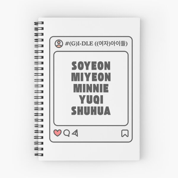 Item preview, (G)I-DLE ((여자)아이들) with Member Names Post Kpop Group Design  designed and sold by AJUNICE STUDIO.