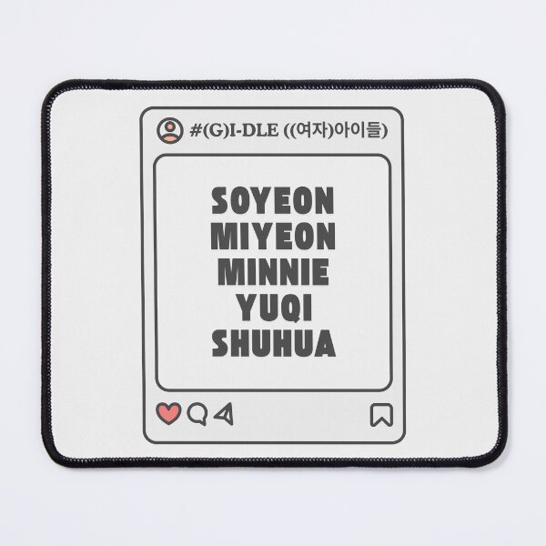 Item preview, (G)I-DLE ((여자)아이들) with Member Names Post Kpop Group Design designed and sold by AJUNICE STUDIO.