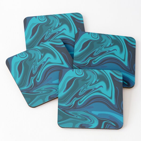 Item preview, Hydrodip Deep Ocean Blue Psychedelic Abstract Pattern designed and sold by Skull Fern.