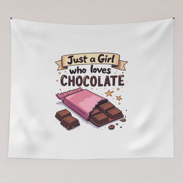 Item preview, Just a Girl who loves CHOCOLATE designed and sold by jkrphoto.
