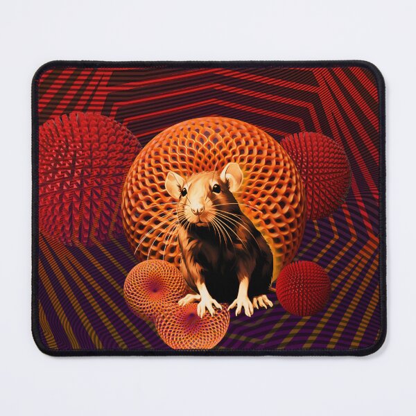 Item preview, Mouse on a hypnotic background designed and sold by clarazen.