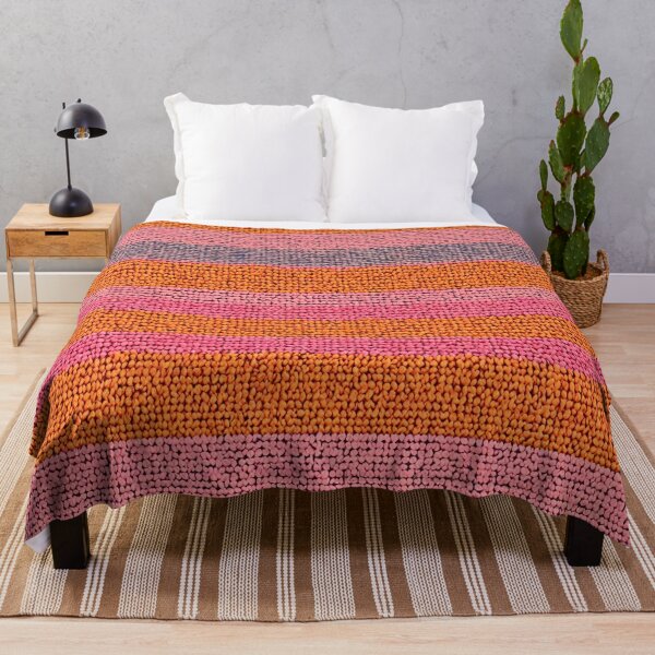 Item preview,  Pink and orange stripes pattern designed and sold by MarisePix.