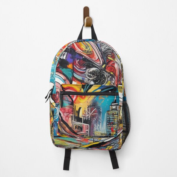 Item preview, Colourful Graffiti city scene at night designed and sold by Boxing Kangaroo Retail Company.