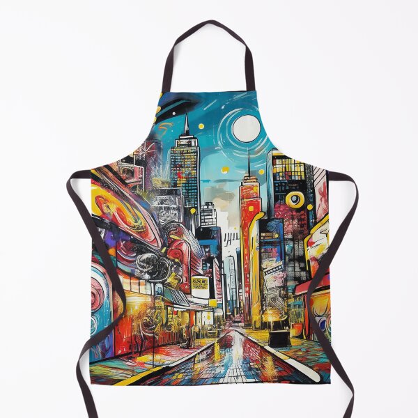 Item preview, Colourful Graffiti city scene at night designed and sold by Boxing Kangaroo Retail Company.
