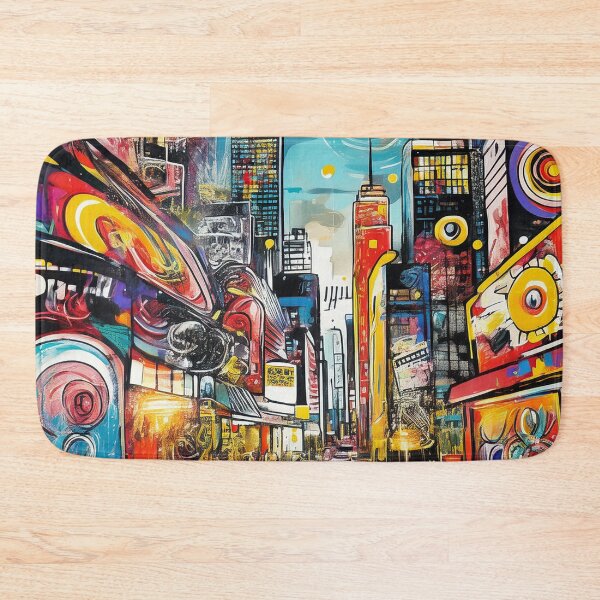 Item preview, Colourful Graffiti city scene at night designed and sold by Boxing Kangaroo Retail Company.