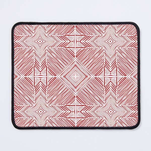 Item preview, Red White Geometric Diagonal Pattern designed and sold by DigitalGemArt.
