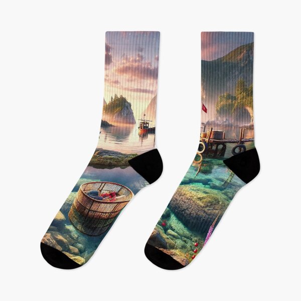 Item preview, Serene Coastal Paradise with Crystal Waters designed and sold by QuirkWears.