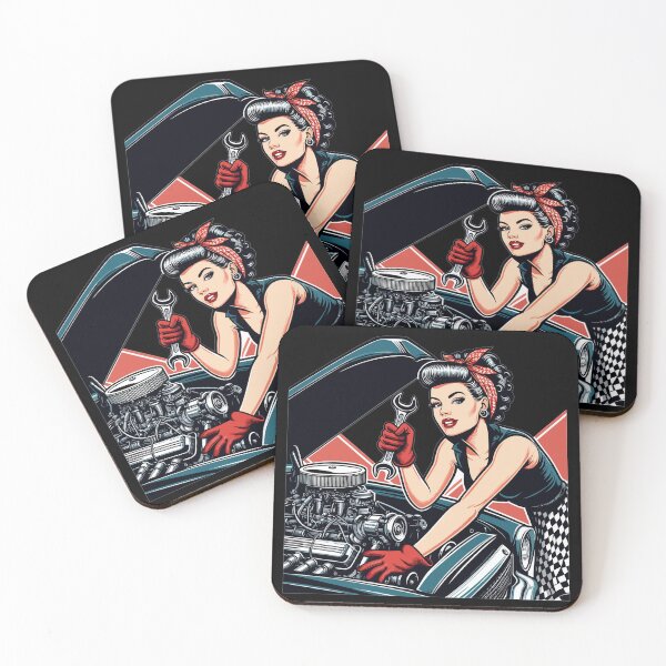 Item preview, Rockabilly Workshop Car Repair Retro Gift designed and sold by Pineapple-Tree.