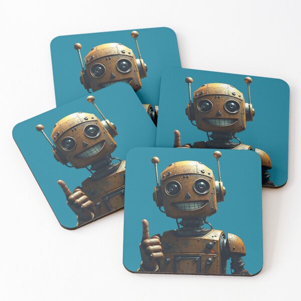 Artikelvorschau, Happy Robot entworfen und verkauft von AiFantasticArt.