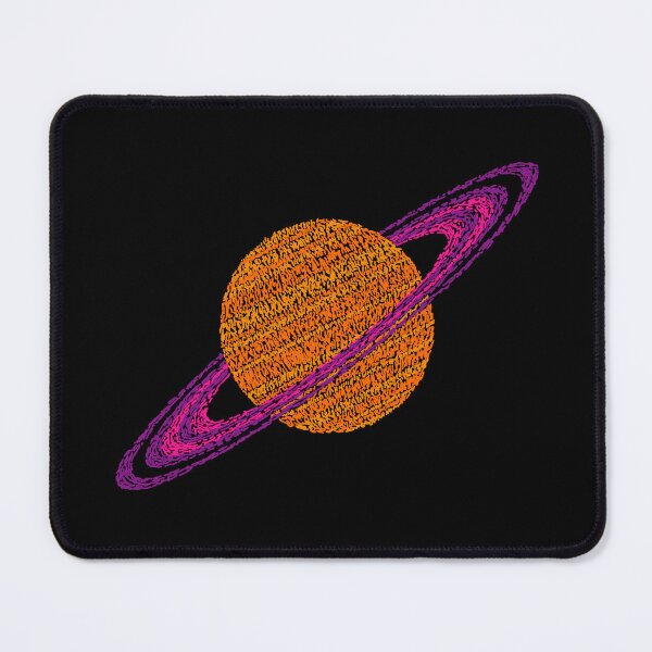 Item preview, Saturn Planet with Ring Brush Strokes Post Impressionism Art Style designed and sold by ArtNoveltee.