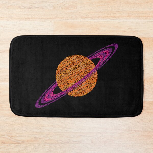 Artikelvorschau, Saturn Planet mit Ring Pinselstrichen Post Impressionismus Kunststil entworfen und verkauft von ArtNoveltee.