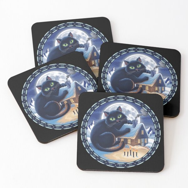 Item preview, Yule Cat Jolakotturinn Icelandic Folklore Christmas  designed and sold by IceBathDESIGNS.