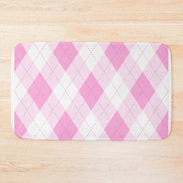 Item preview, Blush Pink & White Argyle Plaid Pattern  designed and sold by newburyboutique.