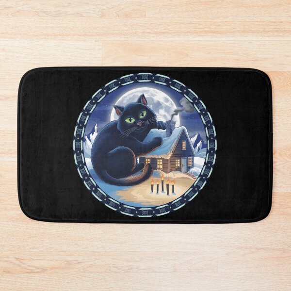 Item preview, Yule Cat Jolakotturinn Icelandic Folklore Christmas  designed and sold by IceBathDESIGNS.