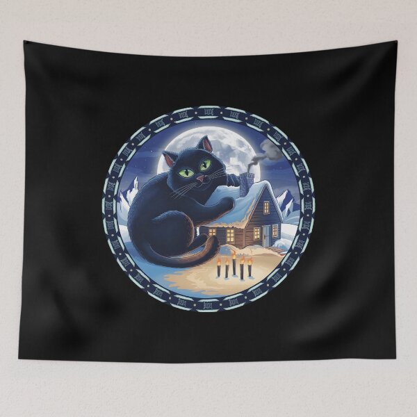 Item preview, Yule Cat Jolakotturinn Icelandic Folklore Christmas  designed and sold by IceBathDESIGNS.