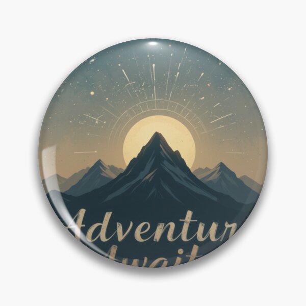 Item preview, Adventure Awaits Sunset Mountain designed and sold by RebelPaintBrush.