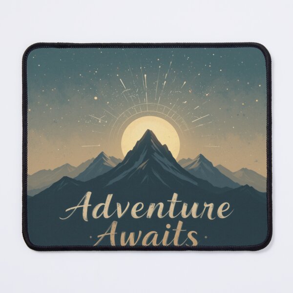 Item preview, Adventure Awaits Sunset Mountain designed and sold by RebelPaintBrush.