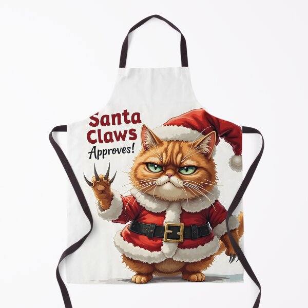 Item preview, Santa Claws Approves - Grumpy Cat Christmas Tee designed and sold by InkExpression.