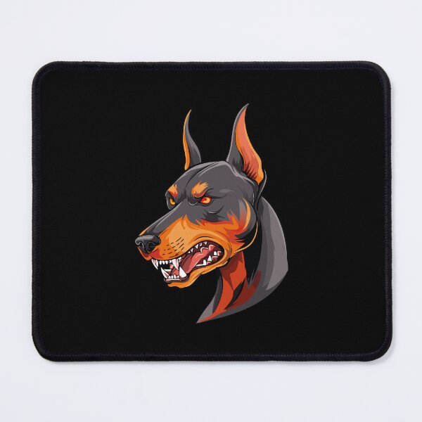 Item preview, Aggressive Doberman Illustration designed and sold by biggieDEALshop.