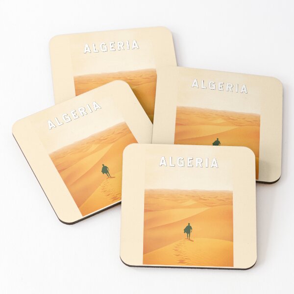 Item preview, Algeria Travel Art Vintage designed and sold by KrisSidDesigns.