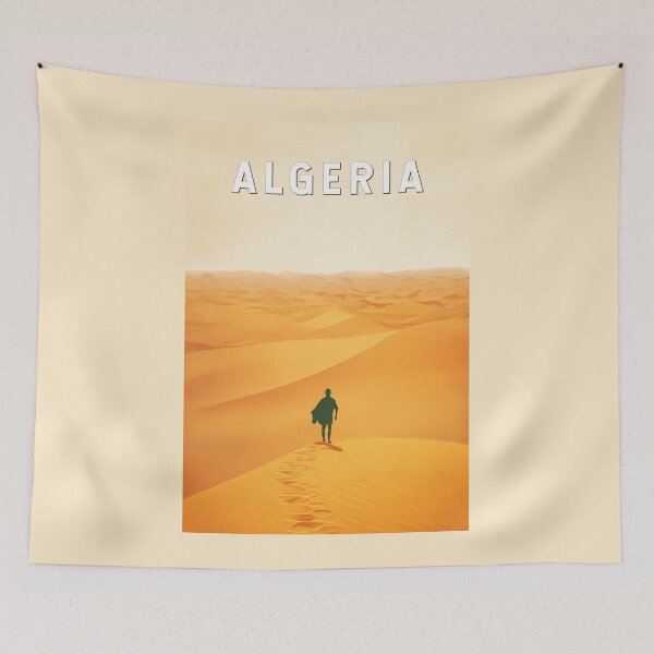 Item preview, Algeria Travel Art Vintage designed and sold by KrisSidDesigns.