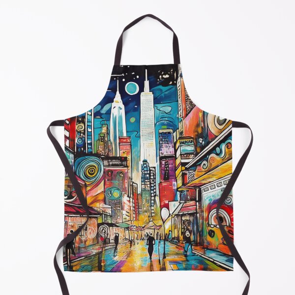 Item preview, Colourful Graffiti city scene at night designed and sold by Boxing Kangaroo Retail Company.