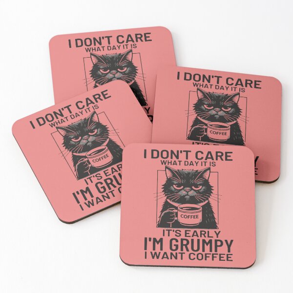 Item preview, Grumpy Cat Needs Coffee – Funny Morning Mood designed and sold by Aredbox.