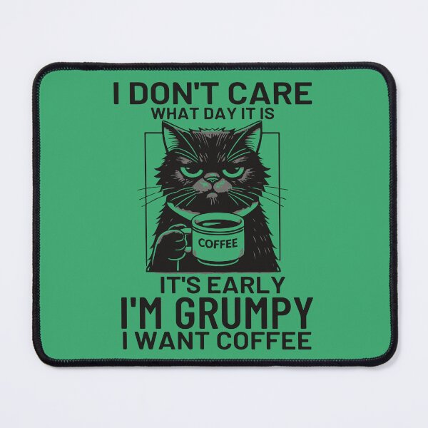 Item preview, Grumpy Cat Needs Coffee – Funny Morning Mood designed and sold by Aredbox.