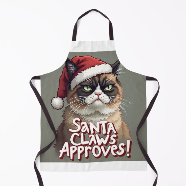 Item preview, Grumpy Cat Christmas Tee - Santa Claws Approves designed and sold by InkExpression.
