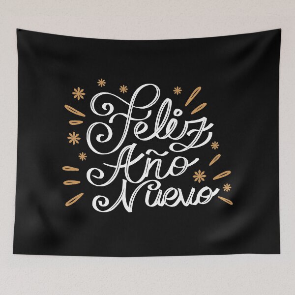 Item preview, Happy New Year White Letters designed and sold by TalitaArte.