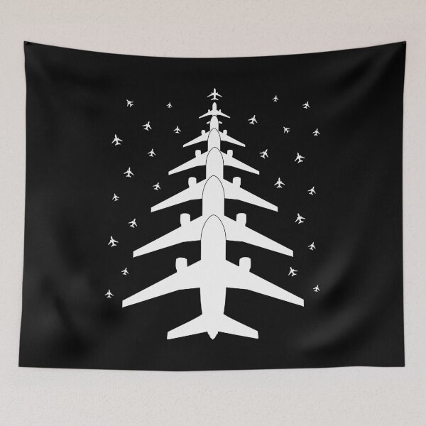 Aperçu de l'œuvre Arbre de Noël amusant pour pilote d'avion pour aviateur volant créée et vendue par NUMAcreations.