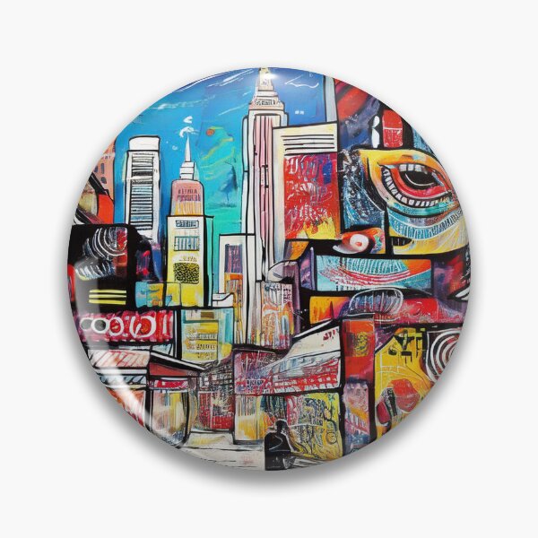 Item preview, Colourful Graffiti city scene at night designed and sold by Boxing Kangaroo Retail Company.