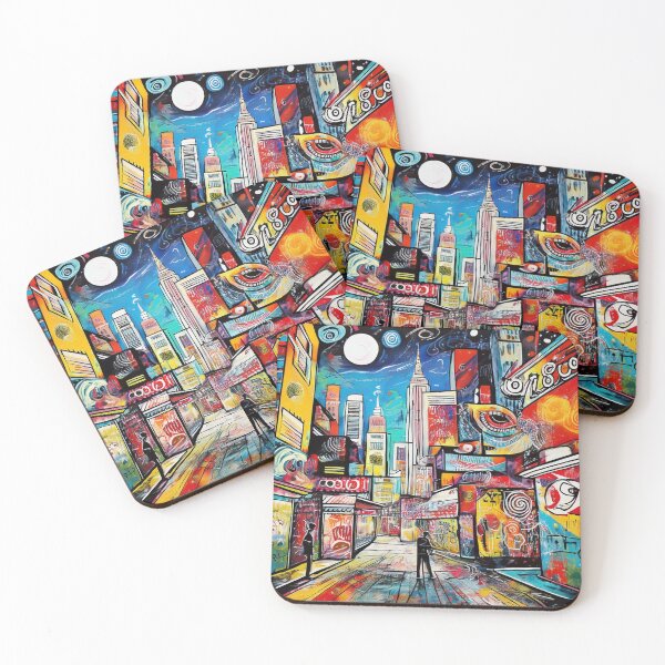 Item preview, Colourful Graffiti city scene at night designed and sold by Boxing Kangaroo Retail Company.