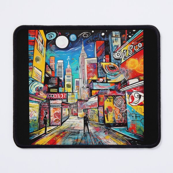 Item preview, Colourful Graffiti city scene at night designed and sold by Boxing Kangaroo Retail Company.