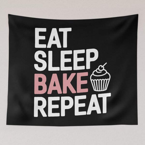 Item preview, Funny Eat Sleep Bake Repeat designed and sold by InsanseCreation.