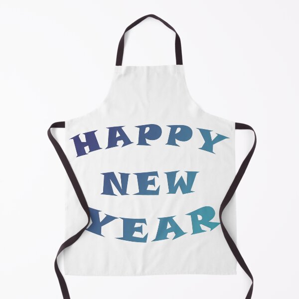 Item preview, Blue Happy New Year Typography – Sleek Festive Design designed and sold by Sensepiphoria.