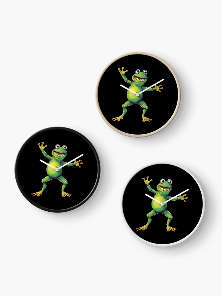 Thumbnail 3 of 4, Clock, frog designed and sold by Temdo7.